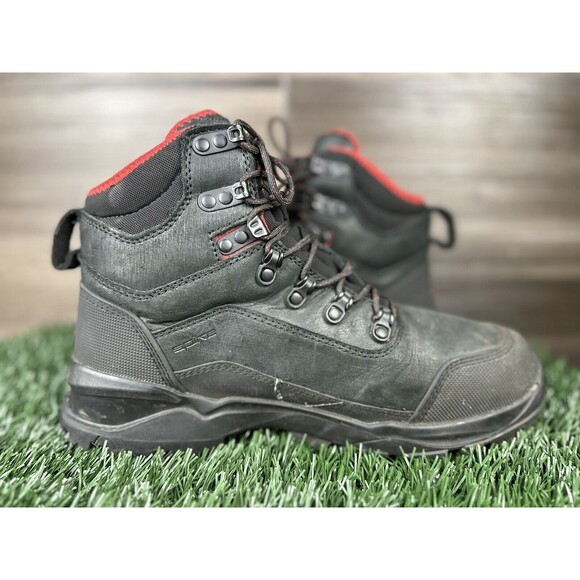 Duluth Trading Co Boots Mens 11.5 Black Spike DuluthDry Vibram Lace Up Workwear - Picture 2 of 9